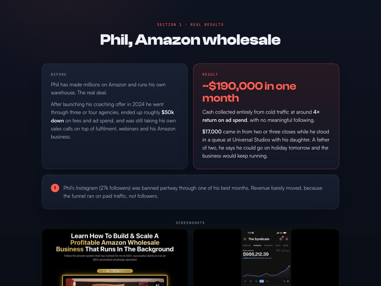 ~$190,000 in one month preview
