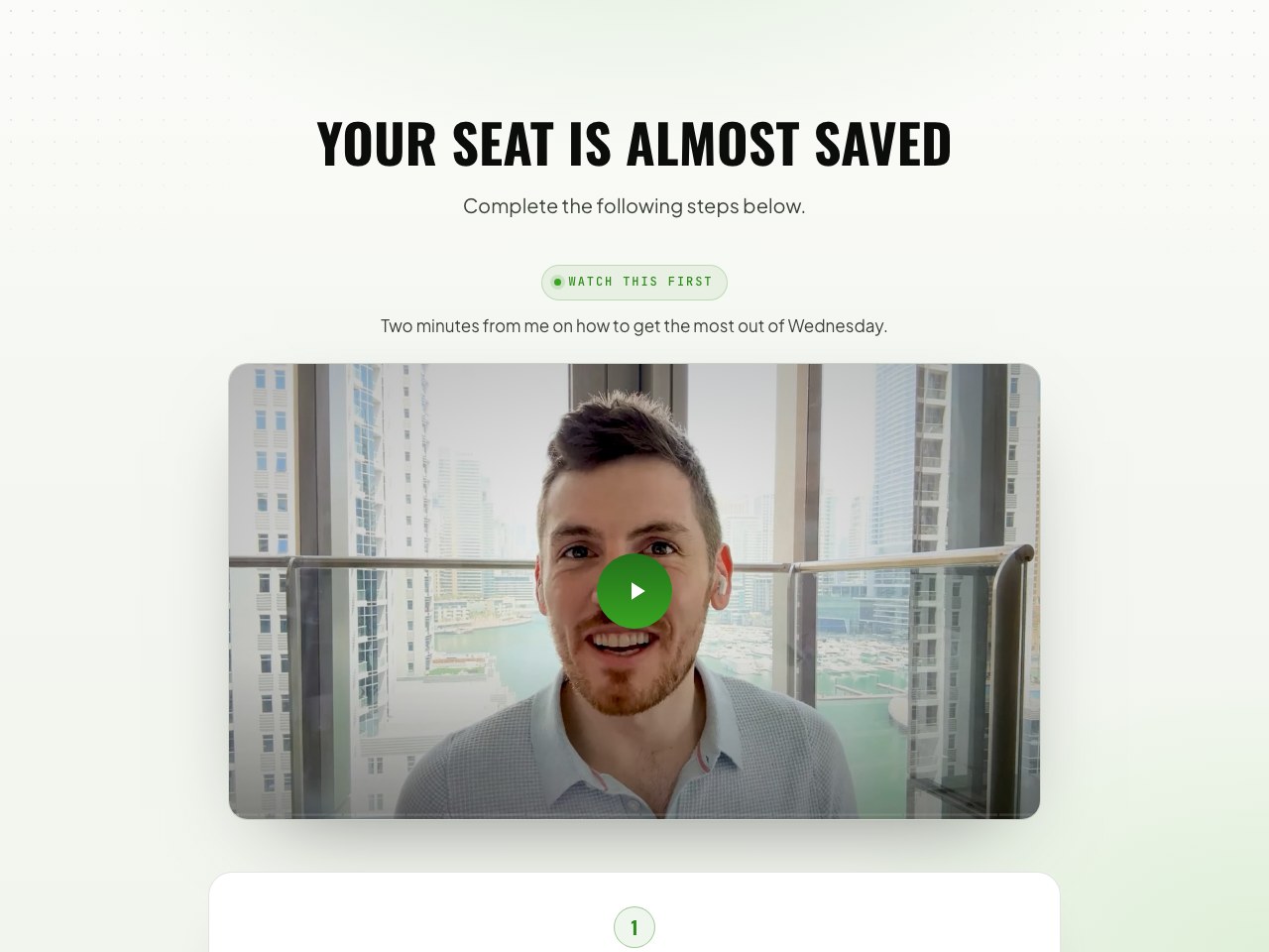 Thank-you page preview